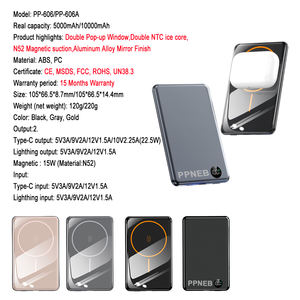 Banque d'alimentation <span class=keywords><strong>magnétique</strong></span> à charge rapide 15W 5000mAh 10000mAh Chargeur sans fil ultra fin pour <span class=keywords><strong>iPhone</strong></span> 15 16 <span class=keywords><strong>Batterie</strong></span> <span class=keywords><strong>externe</strong></span> - Product Image 5