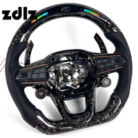 Volant en fibre de carbone forgé personnalisé avec palettes de changement de vitesse pour Volkswagen MK8 VW Golf GTI Tiguan 2014 2015 2016 2017