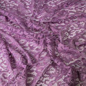 Tela de Encaje Elástica de Nailon, Diseño de Color Personalizado, Transpirable, Ligera, de Alta Calidad, 150g/m, para Vestidos de Novia DIY - Product Image 2