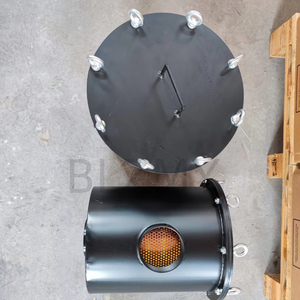 PTG 4인치 115mm 직경 블랙 에어 필터 압력 공기 링 블로어/진공 펌프용 - Product Image 2