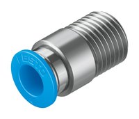 Raccord rapide droit fileté en laiton et acier inoxydable, neuf, de marque originale, QS-1/8/4/3/8/2-4/6/8/10/12-I