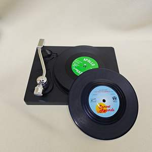 Posavasos de Plástico Personalizados, Posavasos para Bebidas Personalizados al por Mayor, Posavasos Promocionales con Forma de <span class=keywords><strong>CD</strong></span>, Regalos Personalizados Ecológicos - Product Image 1