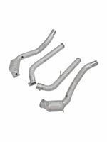 Downpipe Stainless Steel High Flow dengan Katalis/Insulasi Panas untuk Mercedes-Benz G500 G55 G63 G65 W463 W464 M177 AMG. Tersedia.