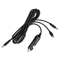 Câble d'alimentation pour allume-cigare de voiture 3M 5A 12V 24V, fil épais 18AWG, 3 en 1 Type C & DC5.5*2.1 & DC5.5*2.5, câble de chargeur de voiture