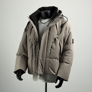 <span class=keywords><strong>Giacca</strong></span> Imbottita <span class=keywords><strong>Oversize</strong></span> di Alta Qualità per Uomo, Piumino Invernale in Piuma d'Oca <span class=keywords><strong>Bianca</strong></span>, Cappotto Caldo Imbottito in Cotone, <span class=keywords><strong>Giacca</strong></span> Retrò - Product Image 2