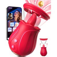 Zungen-Leck- und Saugvibrator Weiblicher Nippel-Brust-Massager Klitoris-G-Punkt-Stimulator 2-in-1 Weiblicher Masturbator Erwachsenen-Sexspielzeug