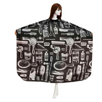 Cape de coiffure personnalisée avec motif imprimé, imperméable et anti-adhérente, pour adultes