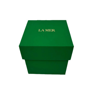 กล่องของขวัญสุดหรูสีเขียวสไตล์ <span class=keywords><strong>LA</strong></span> <span class=keywords><strong>MER</strong></span> กล่องกระดาษแข็งคุณภาพสูงสำหรับเครื่องสำอาง พร้อมบริการพิมพ์โลโก้ตามสั่ง - Product Image 2