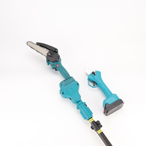 Ensemble d'outils de jardinage en deux pièces, comprenant une scie à longue portée et des sécateurs, avec une conception télescopique multifonctionnelle. - Product Image 4
