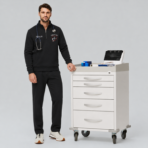 Sweat-shirt personnalisé à col zippé pour infirmière en soins intensifs, brodé CCRN, cadeau de fin d'études, <span class=keywords><strong>médecine</strong></span> d'urgence hivernale - Product Image 5