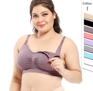 Bralette de sport d'allaitement en gros soutien-gorge de maternité soutien-gorge d'allaitement sans fil respirant pour femmes enceintes