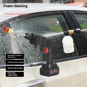 Pistola idropulitrice per auto a pressione con accessori e batteria a getto alto pulitore per lavaggio a batteria portatile pistola per lavaggio auto - Product Image 6