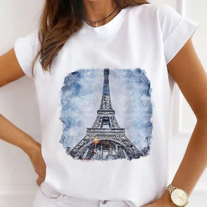 <span class=keywords><strong>T</strong></span>-<span class=keywords><strong>shirt</strong></span> da <span class=keywords><strong>Donna</strong></span> Estiva alla Moda, Morbida, Traspirante e Confortevole, con Design Creativo Stampato, Fornitura Diretta dalla Fabbrica, Personalizzabile, Vendita all'Ingrosso - Product Image 2