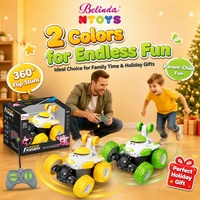 Belinda 360 °   Voiture RC de cascade à 360°, télécommandée 27 MHz, jouet pour enfants, 4 canaux, avec lumières, cadeau pour enfants