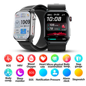 Jam tangan pintar kesehatan, arloji cerdas pemantau tekanan darah dan detak jantung ECG F530, 100 + mode Multi olahraga IP67 anti air 2.10 layar IPS - Product Image 6