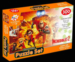 Divertido Juego de Rompecabezas de Papel Gro, 300 Piezas, Los Increíbles 2, Juguete Educativo para Niños de 8 a 13 Años - Product Image 3