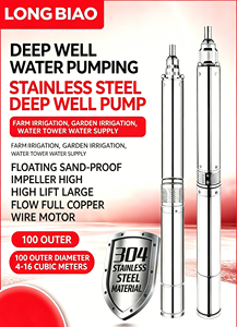 <span class=keywords><strong>Pompe</strong></span> submersible pour puits profond en acier inoxydable QJD 100 mm de diamètre extérieur, <span class=keywords><strong>6</strong></span> m³/h, 220/380 V, sortie 1,5'' pour irrigation et forage - Product Image 2
