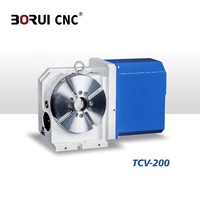Table rotative CNC BoRrui TCV-200 à 4 axes, accessoire haute précision à 4 axes pour fraisage/tournage