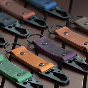 Gantungan Kunci Kulit Kuda Gila Antik Kualitas Tinggi Gantungan Kunci Mewah Kustom Unik - Product Image 5