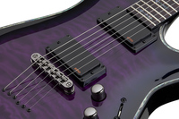 Guitare électrique personnalisée 24 Stoptail Burl Maple Top entièrement faite à la main Burl érable Maple Top Aqua Violet couleur