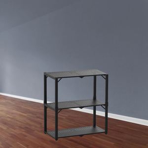 Scaffale da <span class=keywords><strong>Cucina</strong></span> di Alta Qualità Direttamente dalla Fabbrica, Espositore <span class=keywords><strong>a</strong></span> Pavimento <span class=keywords><strong>con</strong></span> Pannello Forato, Scaffale di Stoccaggio <span class=keywords><strong>a</strong></span> Tre Ripiani in Metallo Nero <span class=keywords><strong>con</strong></span> Divisori - Product Image 4