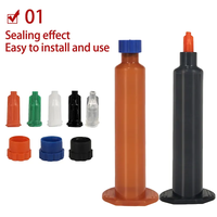 Seringue Distributeur Barrel Tip Caps Luer Lock Tip Bouchon en plastique Seringue Barrel Tip Caps avec vis