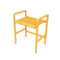 Chaise de toilette pour personnes âgées et handicapées, banc de douche double usage, conversion accroupissement-siège, ABS, acier inoxydable, classe II