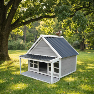 Casa para Perros de Madera para Exteriores, Ecológica, Reciclable, Impermeable, Resistente al Viento, Diseño Moderno para Perros Medianos/Grandes, Venta Directa al Por Mayor - Product Image 3