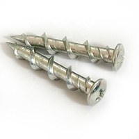 Vis autoperceuses Phillips à tête fraisée en acier pour cloisons sèches, zinguées noires, filetage 1/4 "-4, longueur 1-1/4 po, ISO 9001