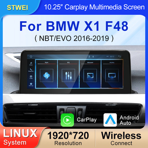 STWEI จอไร้สายขนาด 10.25 นิ้ว รองรับ AUTO CarPlay สำหรับ BMW X1 F48 EVO ปี 2017-2020 ระบบ Linux บลูทูธ DSP หน้าจอสัมผัส - Product Image 2