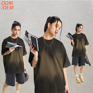 Camiseta con Logotipo Personalizado, Camiseta de Algodón Grueso para Hombre, Estilo Urbano, Holgada, con Hombros Caídos - Product Image 3