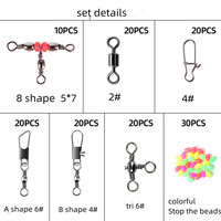 Byloo 140 pièces/ensemble matériel de pêche Offre Spéciale accessoires de pêche Snap de pêche