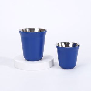 Tazas Apilables de Acero Inoxidable de 80ml y 160ml para Espresso, Taza de Café Mini con Aislamiento al Vacío de Doble Pared para Viajes y Senderismo - Product Image 6