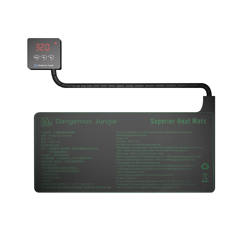 Подушка с подогревом для рептилий, трехступенчатая Подушка с контролем температуры для домашних животных
