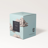 Fabrication en usine 100% emballage recyclable boîte-cadeau de bougies en carton personnalisé avec stratification mate dossiers de revêtement UV