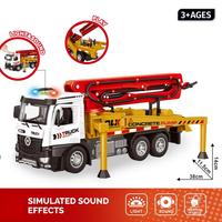 Camion de Construction Jouet de Simulation avec Lumières, Sons, Action Inertielle et Pièces Mobiles – Modèle pour Enfants pour Jeu d'Imitation