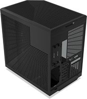 Boîtier d'ordinateur de jeu ATX en métal avec double compartiment panoramique en verre trempé, esthétique moderne améliorée pour Y70, câble riser PCIE 4.0