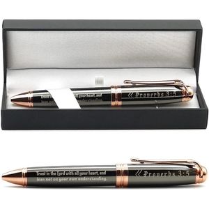 Stylo gravé de luxe, cadeau pour enseignant, diplômé, auteur, journaliste, conseiller, bien-être, Bible, Proverbes, citation inspirante - Product Image 6