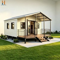 Maison modulaire de luxe à toit plat de 20 pieds ou 40 pieds, extensible et pliable, pour complexe hôtelier - Zhonghuan Living