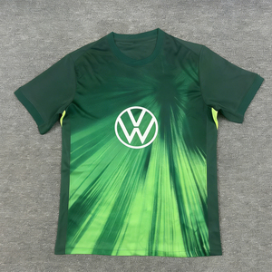 เสื้อฟุตบอลฤดูร้อนลายพิมพ์ออกแบบเอง 2025/26 โวล์ฟส์เบิร์ก ชุดเหย้า คอกลม แห้งเร็ว แขนสั้น ยูนิเซ็กส์ ผู้ใหญ่ โพลีเอสเตอร์ - Product Image 1