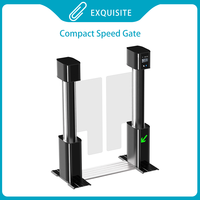 Torniquete de Seguridad Ultra Silencioso con Reconocimiento Facial para Control de Acceso de Peatones, Puerta Giratoria de Entrada para Edificios de Oficinas