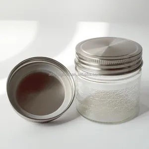 New Mason Jar Silver Cap 304 Stainless Steel Screw 70mm Lid Match Regular Mason Jar Wide Mouth For Cookies Jelly