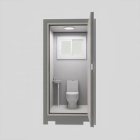 Inodoro Portátil Modular Prefabricado Pequeño para Eventos y Resorts, Panel Sándwich, Baño Móvil, Latrina Portátil