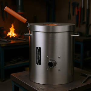 Horno de Fusión de Propano Vevor de 8 kg, Acero Inoxidable, Industrial, para Fundir Metal, 2000 °C, 220 V, con Crisol y Pinzas - Product Image 2