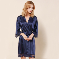 FUNG 3031 Vente en gros de pyjamas en satin pour femmes de haute qualité, robe de nuit en dentelle, vêtements de nuit