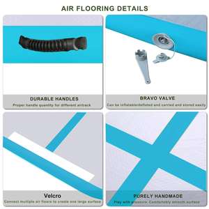 Pista de aire inflable de <span class=keywords><strong>10</strong></span> <span class=keywords><strong>m</strong></span>, pista de aire dwf para exteriores, esterilla de yoga, pista de aire plegable para gimnasia, 4x4 - Product Image 5
