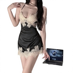 Lencería seductora de encaje transparente Lemon Story, body sexy, vestido tipo slip, conjunto <span class=keywords><strong>erótico</strong></span> sin quitar, ropa de estar por casa ODM 8044 - Product Image 1