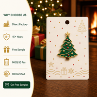 Broches en métal Arbre de Noël 3D Émail Souple Brillant UV Épingles Étoiles Bijoux de Fête Vente en Gros Usine Épingles de Revers
