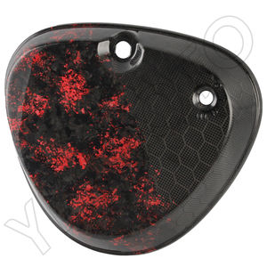 Pour Pièces de Moto Simson S50 S51 – Cache Latéral Carré en Fibre de Carbone Nid d'Abeille 100% – Protection de Réservoir et Batterie - Product Image 5