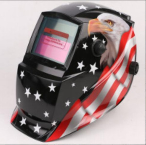 Casco de soldadura Máscara de soldador Camaleón Visión grande Color verdadero Solar Oscurecimiento automático Máscara de soldadura para soldadura de arco Corte de molienda - Product Image 1